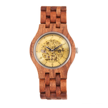 Reloj de pulsera de alta calidad Hlw083 OEM de madera y reloj de pulsera de bambú para hombres